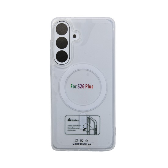 Capa de Silicone Magnética para Samsung Galaxy S26 Plus Transparente